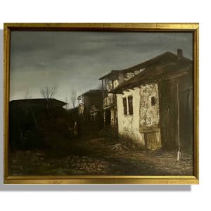 227. Zoran Petrušijević - Seoski motiv u suton