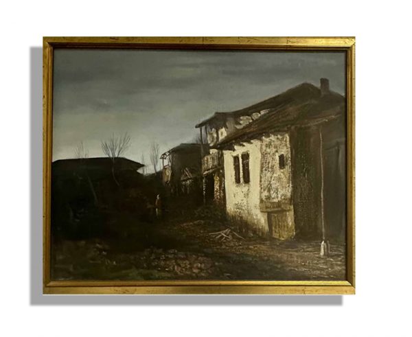 227. Zoran Petrušijević - Seoski motiv u suton